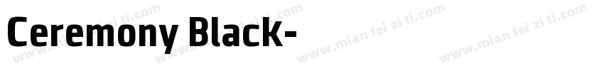 Ceremony Black字体转换